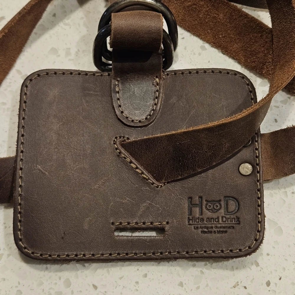 Hide & Drink Adjustable Leather Book Strap Carrier Shoulder Carry Reader